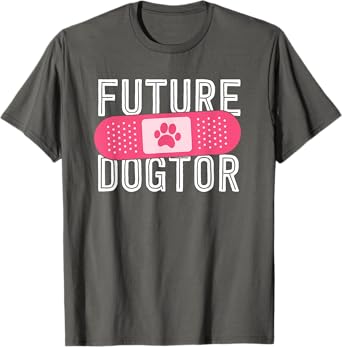 Future Dogtor Dog Vet Veterinarian Student Gifts Kids Women T-Shirt