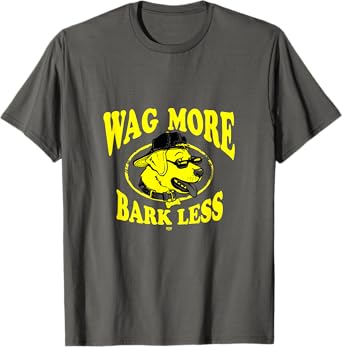 Wag More Bark Less Golden Retriever T-Shirt