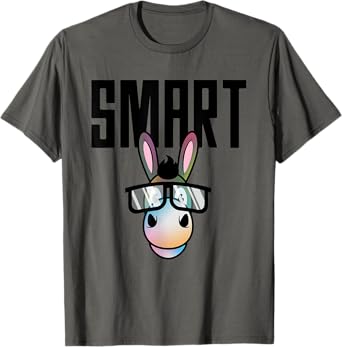 Funny Smart Donkey Horseback Riding Lover Gift For Men Women T-Shirt
