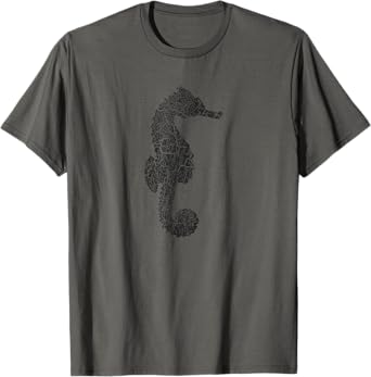 Seahorse Distressed Print - Vintage Seahorse T-Shirt