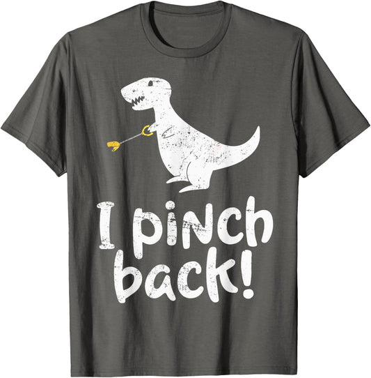 I Pinch Back St. Patrick's Day T Rex Shirt Dinosaur Kids T-Shirt