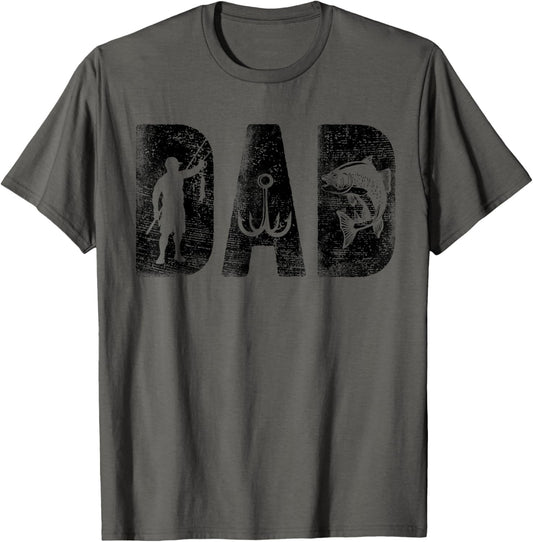 Fishing Dad Birthday Classic Bold Font Fish Daddy T-Shirt