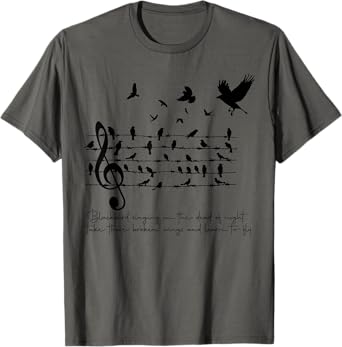 Blackbird Singing In the Dead of Night. T-Shirt