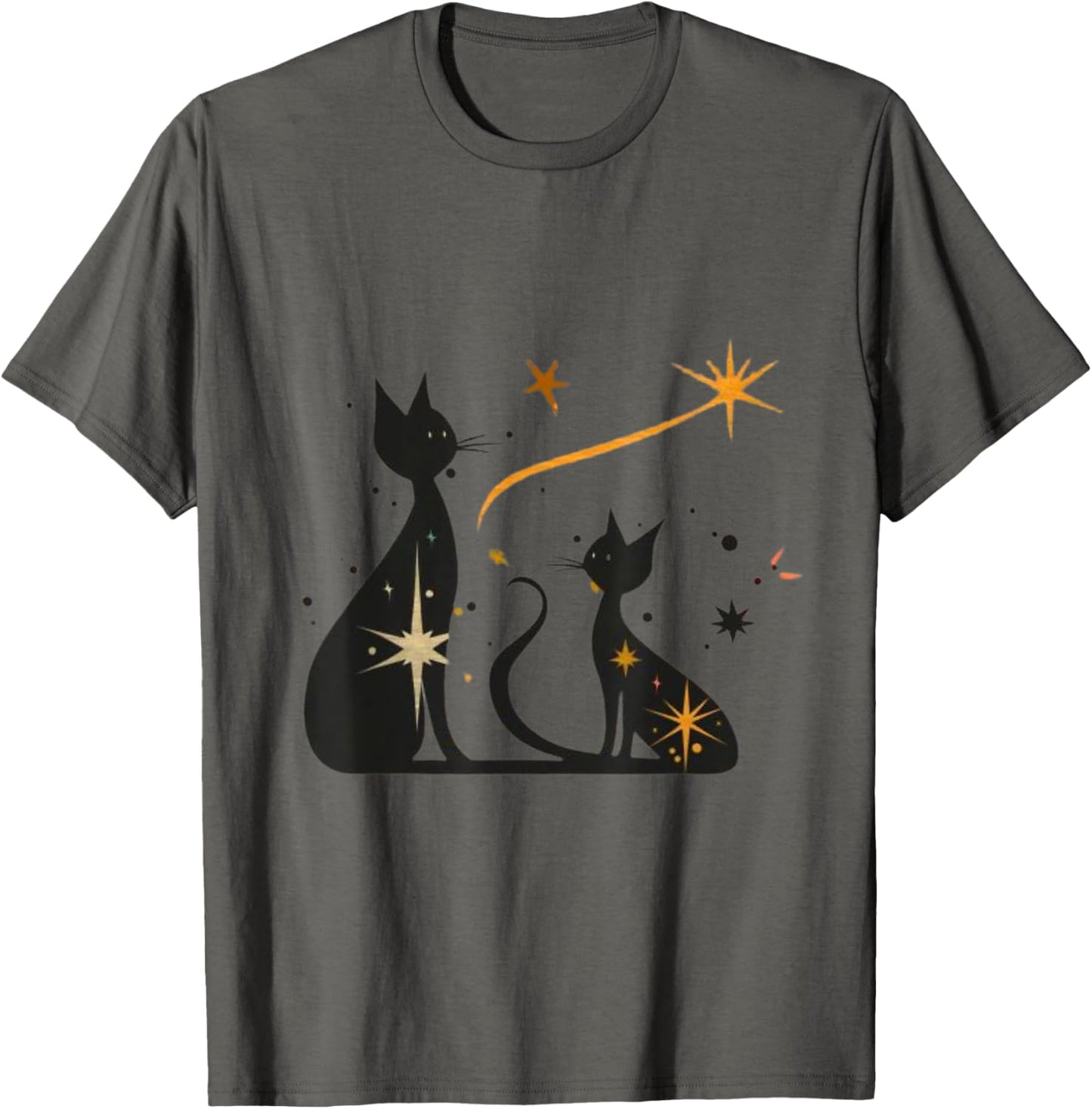 Vintage Retro Mid-Century Modern Look Cats 50s 60s Style T-Shirt