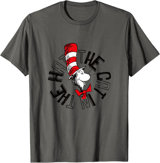 The Cat in the Hat Circle Logo - Officially Licensed T-Shirt