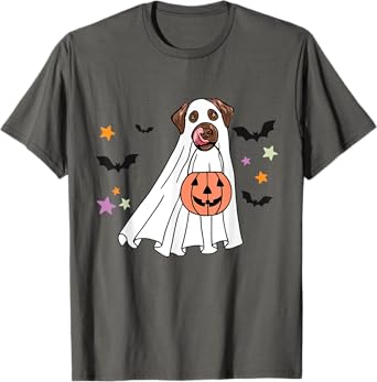 Ghost Chocolate Labrador Retriever Boo Dog Halloween Costume T-Shirt for Men Women