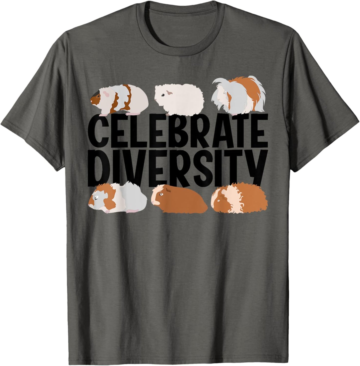 Funny Celebrate Diversity Cute Guinea Pig Gift For Men Women T-Shirt