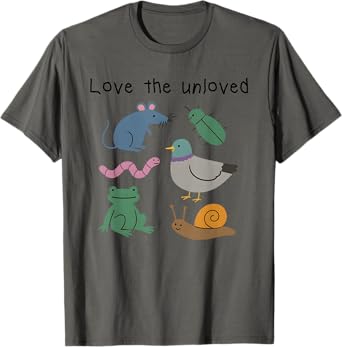 Love The Unloved, Funny Animal Meme, Pigeon Rat Frog Meme T-Shirt