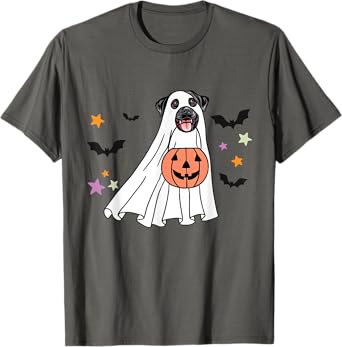 Ghost Black Labrador Retriever Boo Dog Halloween Costume T-Shirt