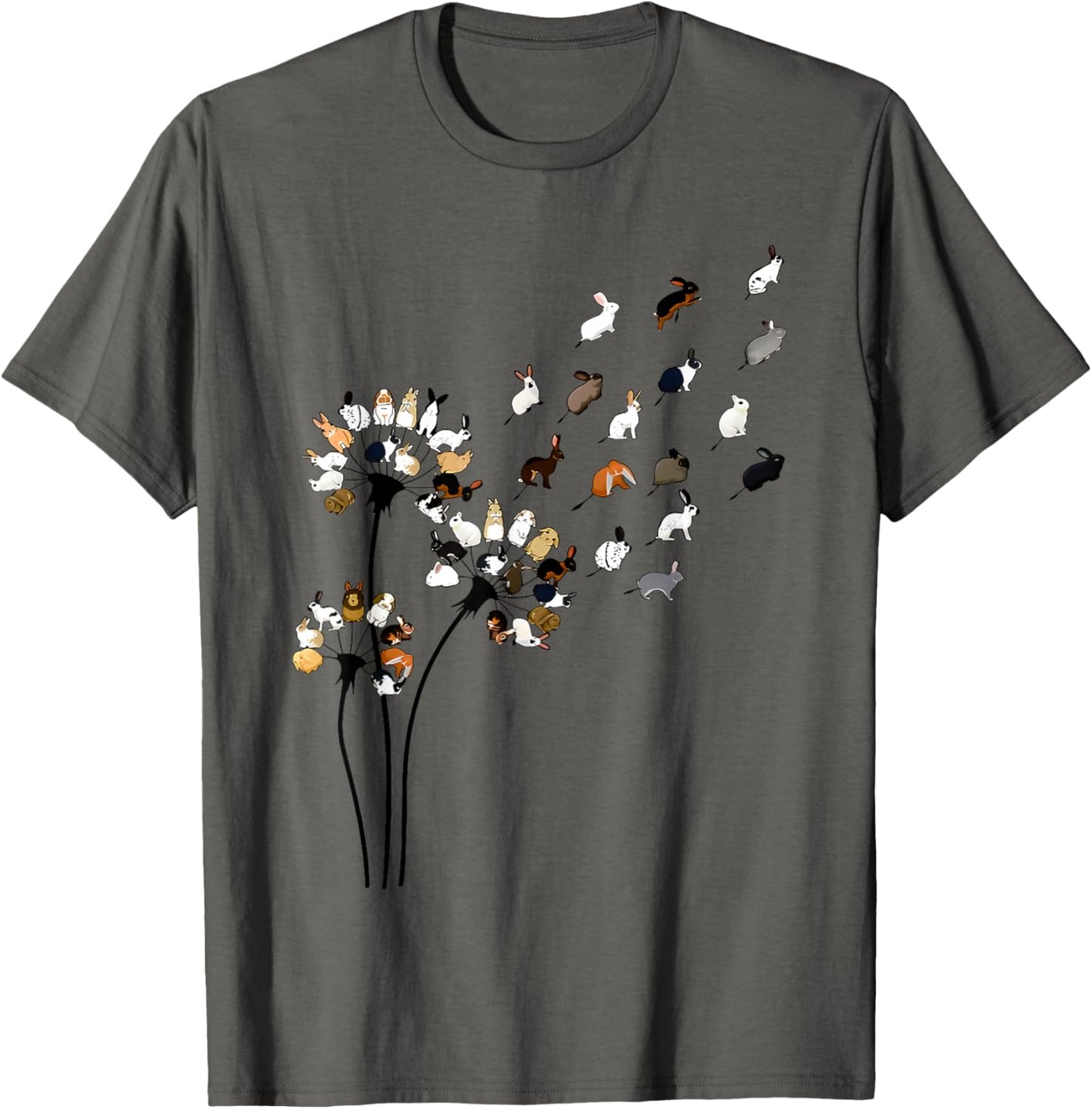funny dandelion bunny flower T-Shirt