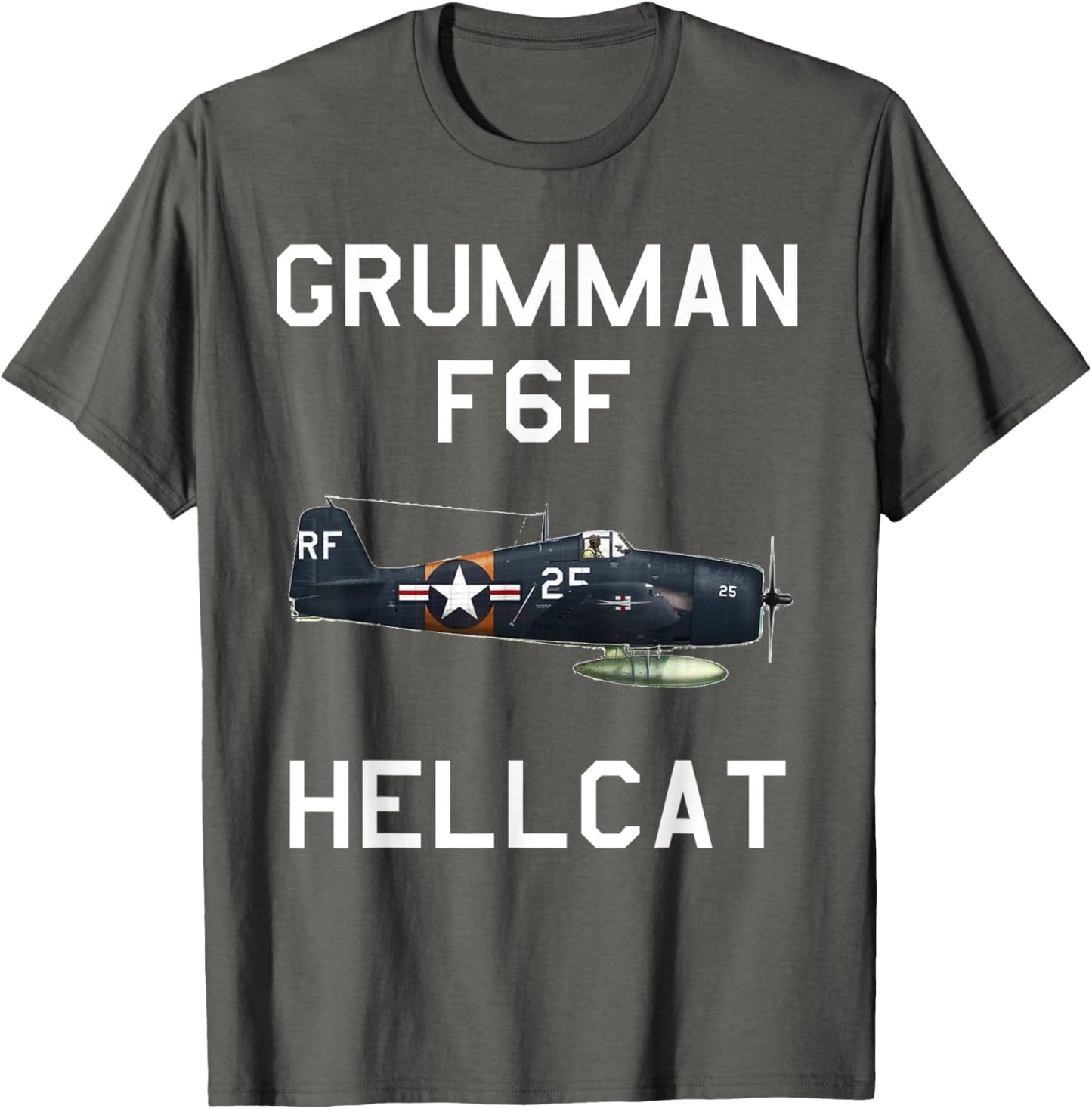 Grumman F6F Hellcat Military Navy Airplane T-Shirt T-Shirt