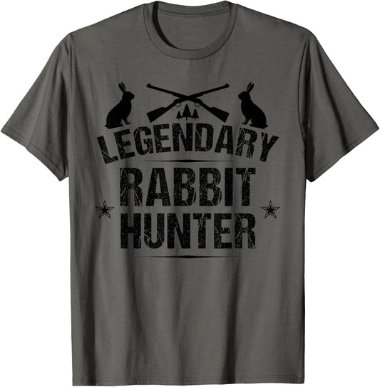 Funny Rabbit Hunting Gift Cute Proud Legendary Rabbit Hunter T-Shirt