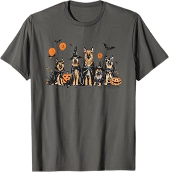 Halloween Ghost Dog German Shepherd Halloween T-Shirt