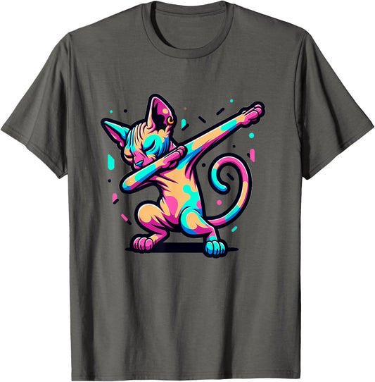 Dabbing Sphinx Cat T-Shirt