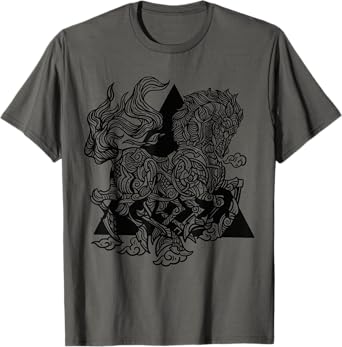 Sleipnir Odin's Horse Nordic Viking Runes Mythology T-Shirt