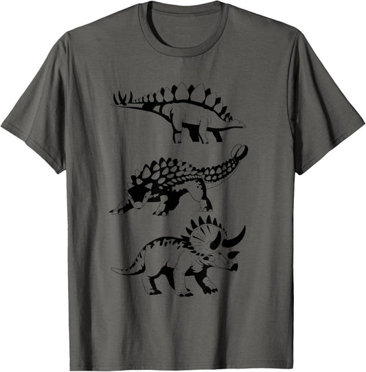 AnkyloSaurus, Triceratops, Stegosaurus Dinosaur lover T-Shirt