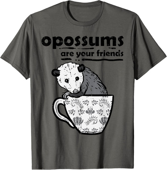 Opossums Are Your Friends Possum Street Cat Women Kids Men T-Shirt