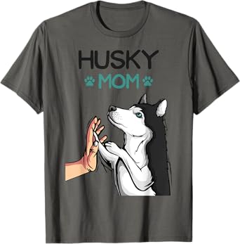 Husky Mom Dog Lover Girls Women T-Shirt