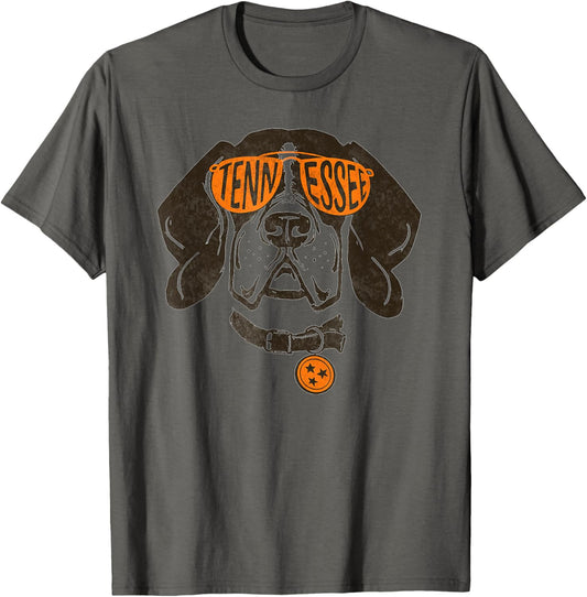 Vintage Orange Tennessee Dog Lover TN Outfit T-Shirt