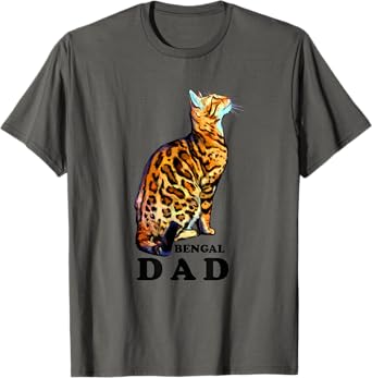 Domestic Brown Rosetted Bengal Cat - Bengal Dad - Cats - Cat T-Shirt