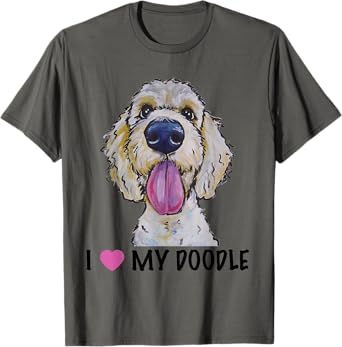 I Love My Doodle Shirt, Golden Doodle T-Shirt