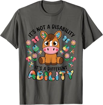 It's Not A Disability Autism awareness Horses Autism T-Shirt
