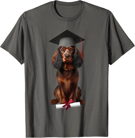 Sussex Spaniel Dog Graduation Cap School Graduate Owner Grad T-Shirt