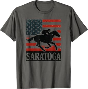 Saratoga All American T-shirt|Saratoga Springs Horse Racing T-Shirt