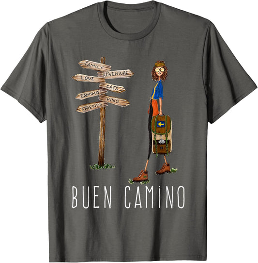 Buen Camino de Santiago Pilgrim Hiking Way of St. James Gift T-Shirt