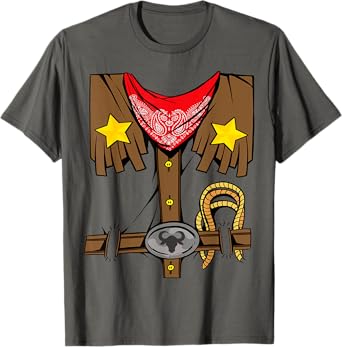 Rodeo Outfit Wild Western Cowboy Cowgirl Halloween Costume T-Shirt