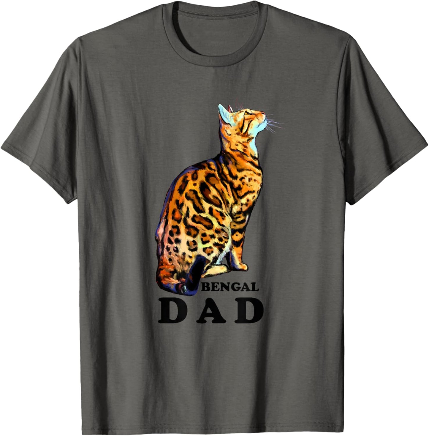 Domestic Brown Rosetted Bengal Cat - Bengal Dad - Cats - Cat T-Shirt