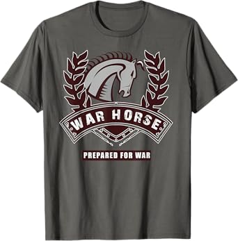 School Mascot War Horse Prepared for War T-Shirt T-Shirt