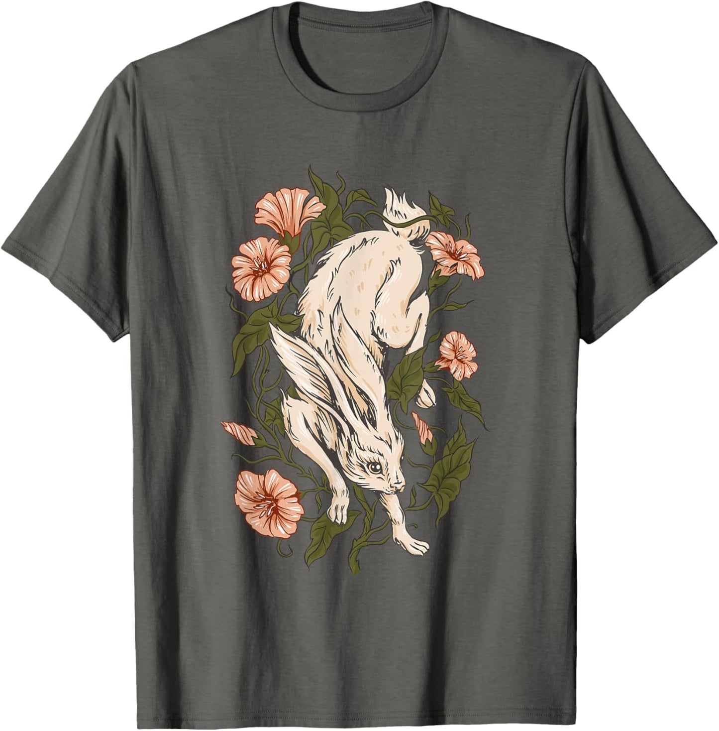Rabbit Ivy Flowers Plants Rabbit T-Shirt