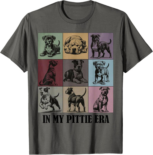 funny Dog Mama Quote In My Pitbull Pittie Era Cool Pitbull T-Shirt