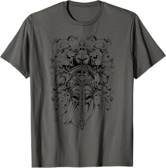 Hand Drawn Medieval Templar - Knights & Armor Gift T-shirt T-Shirt