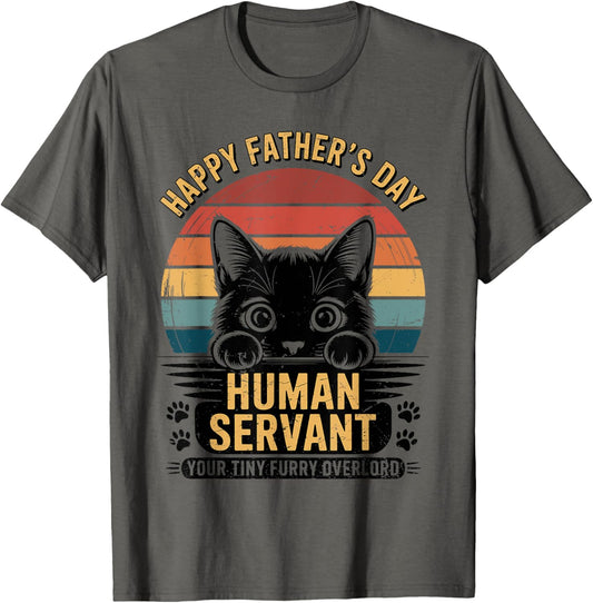 Funny Cat Dad Gifts for Men Vintage Father's Day Meow Daddy T-Shirt