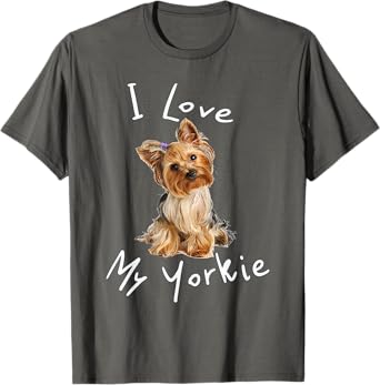 I Love My Yorkie T-Shirt Men Women Kids T-Shirt