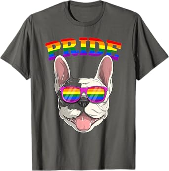 LGBT French Bulldog Dog Gay Pride Rainbow LGBTQ Cute T-Shirt
