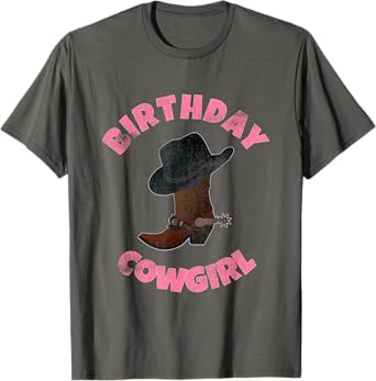 Birthday Cowgirl T-Shirt - Cowboy Birthday Party T-Shirt