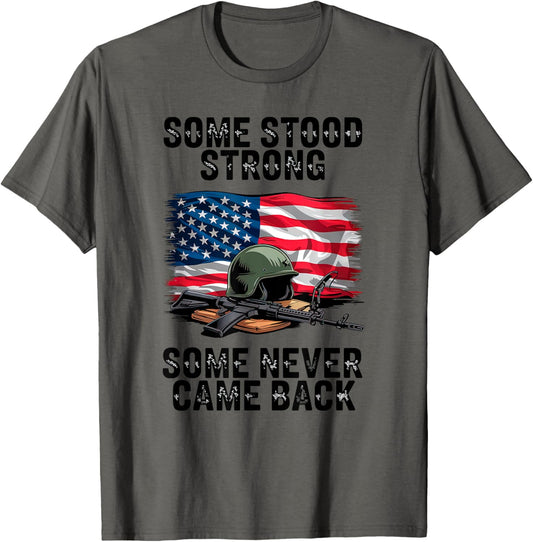 Memorial Day Honor Fallen Heroes Military Boots Dog Tags T-Shirt