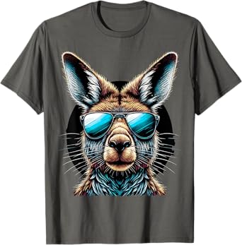 Kangaroo with Sunglasses Australia Animal T-Shirt