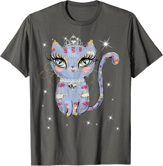 Kitty Cat Princess Design Party T-Shirt T-Shirt