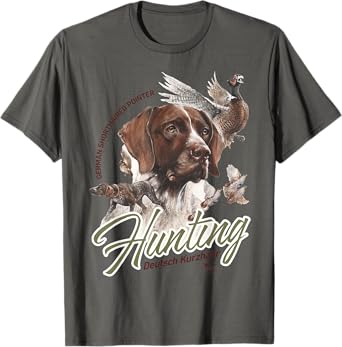 Dog T shirt GERMAN SHORTHAIRED POINTER GSP Hunting Dogs T-Shirt