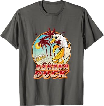 BANANA DUCK - - SUMMER BEACH VINTAGE RETRO T-Shirt