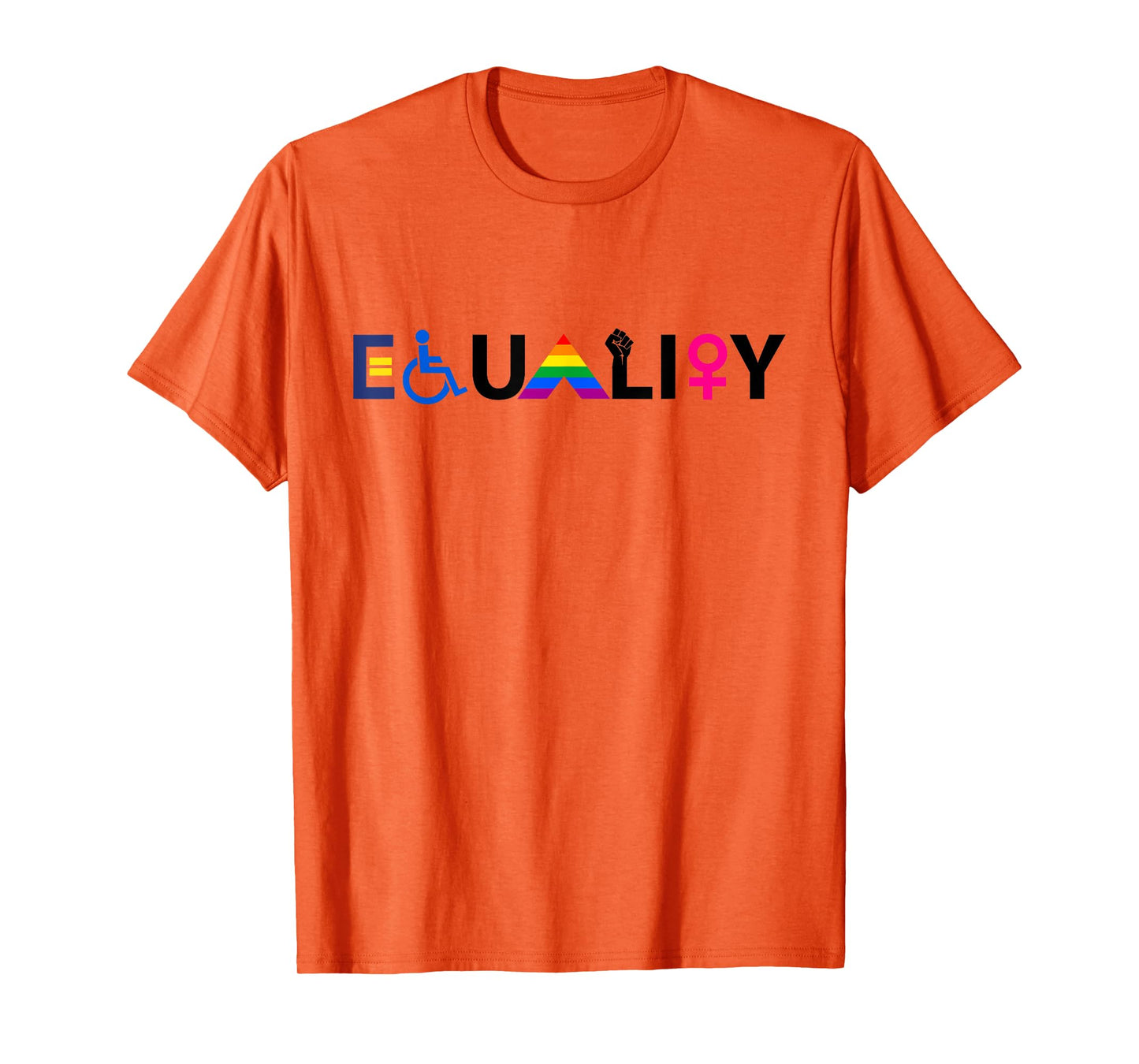 "EQUALITY" Equal Rights LGBTQ Ally Unity Pride Feminist T-Shirt
