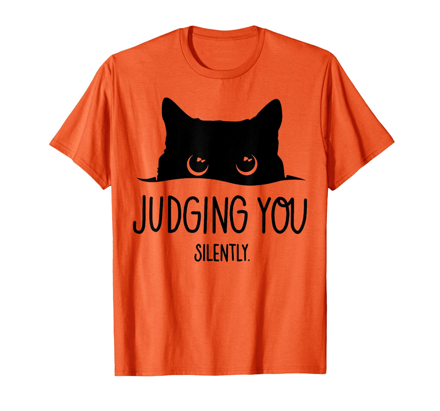 Cat Judging You Silently Men Women T-Shirt
