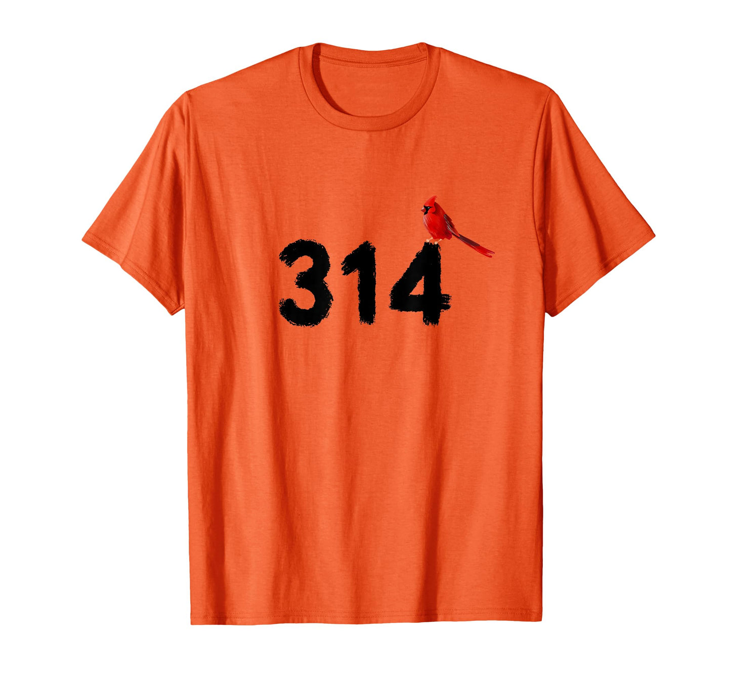 GGT 314 Saint Louis MO Red Bird Cardinal STL Area Code T-Shirt