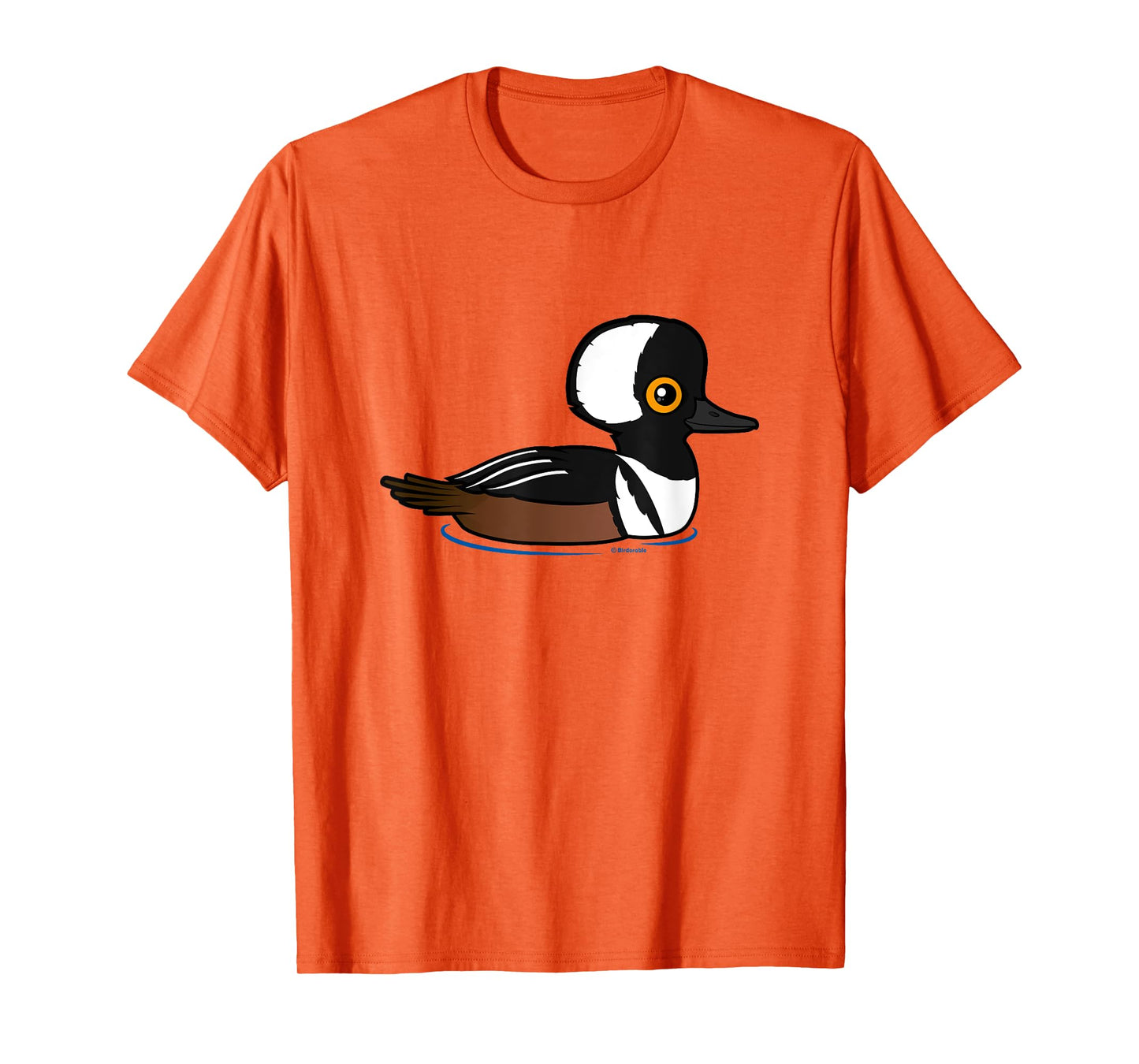Cute Cartoon Hooded Merganser Fun Birdorable Waterfowl Duck T-Shirt