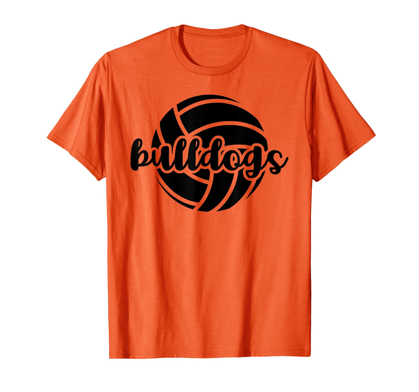Bulldogs Volleyball Team Mascot School Spirit Game Night T-Shirt