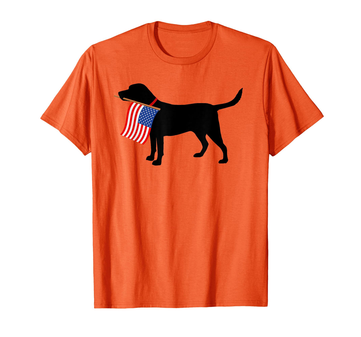 Labrador Retriever Patriotic Pooch USA Flag Dog Gift T-Shirt
